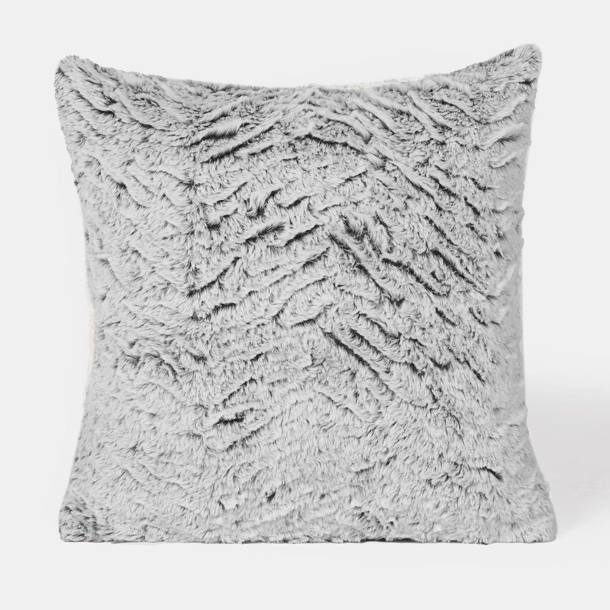 Cushion Covers Faux Fur Fleece Pack of 2/4 Filled Case Pad Two Tone Home Decor