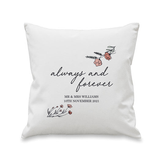 Personalised Always and Forever Cushion