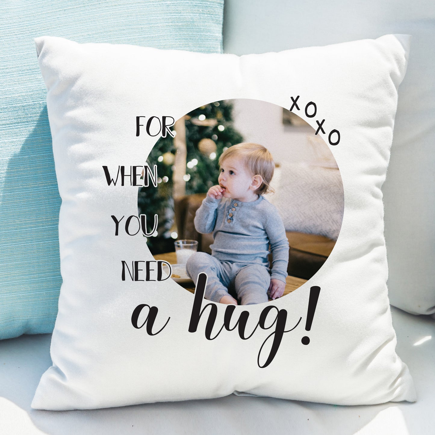 Personalised Need A Hug Photo Upload Cushion