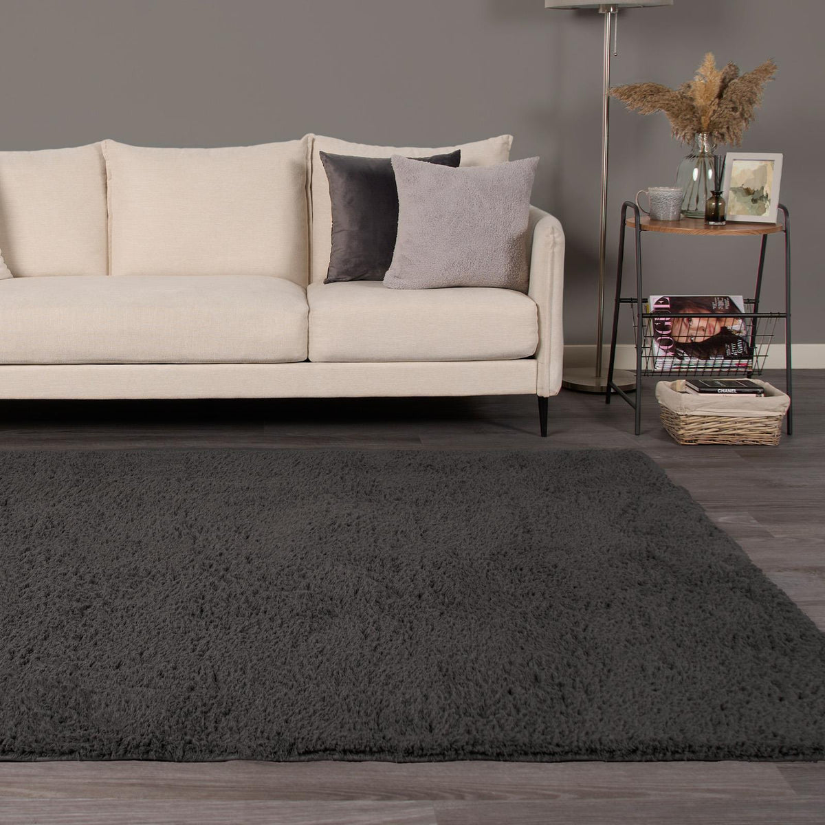 OHS Fluffy Teddy Rug Soft Bedroom Floor Carpet Plush Area Mats For Living Room