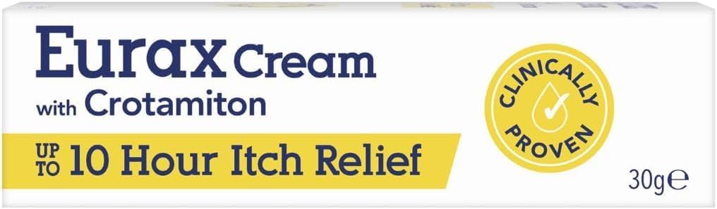 Eurax Itch Relief Cream with Crotamiton, for Itchy & Irritated Skin, 30g