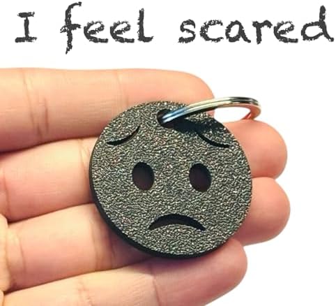 Colour Feelings 6 Emotional Regulation Keychain | 6 Mood Zone Discs for Children and Adults For Special Educational Needs | Emotions Teaching Aid | SEN Communication Tool/Accessory