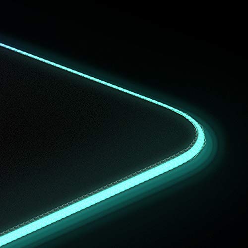 SteelSeries QcK Edge Cloth Gaming Mouse Pad - Never-fray Stitched Edges - Optimized For Gaming Sensors - Size L (450 x 400 x 2mm) - Black