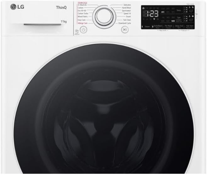 LG F4Y509WWLA1 9kg ezDispense 1400rpm WiFi Turbo Wash Washing Machine - White