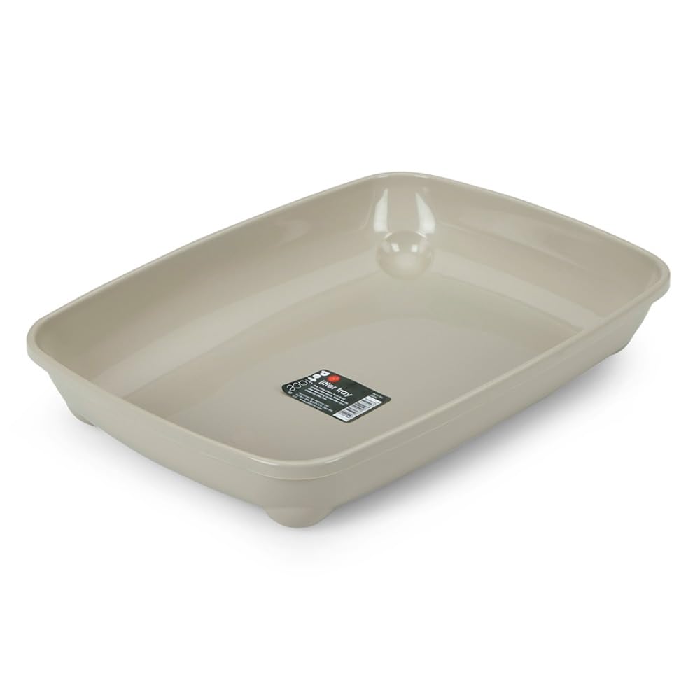 Petface Durable Cat Litter Tray, 42 cm, Assorted Colours (Pack of 1)