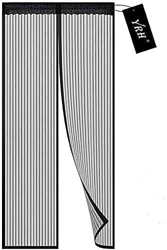YRH Magnetic Fly Screen Door (90x210cm, Black)