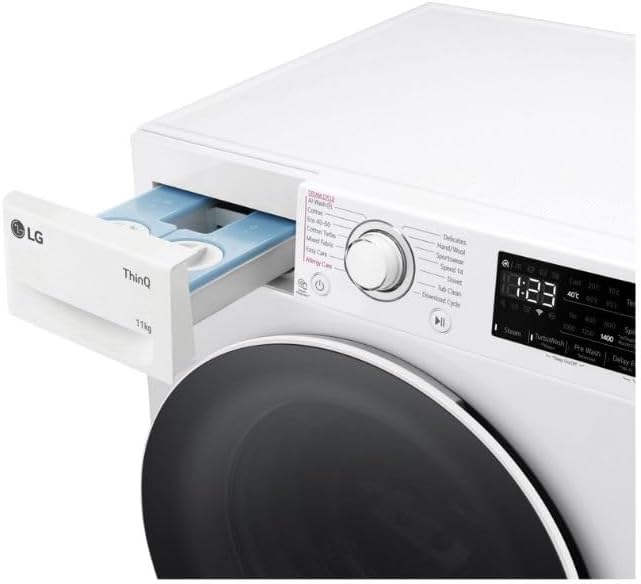 LG F4Y509WWLA1 9kg ezDispense 1400rpm WiFi Turbo Wash Washing Machine - White