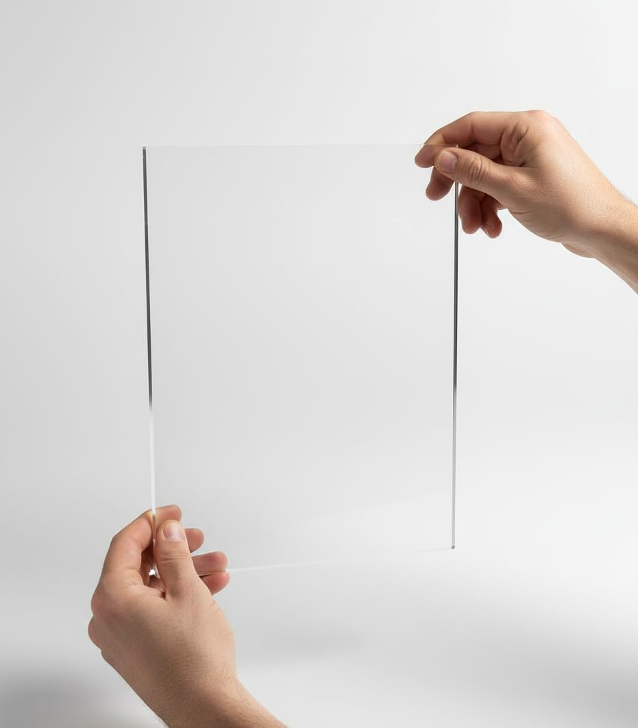 Pixly® Crystal Clear Acrylic Perspex Plastic Sheet | Transparent | A5 A4 A3 | 2mm/3mm/5mm Thickness - Multipurpose Crafting, DIY and More (Thickness: 3mm, A4-210mm x 297mm) (Pack of 3)