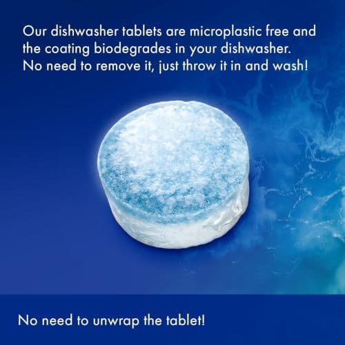 OceanSaver Eco-Friendly Dishwasher Tablets, Pack of 30 | 3-in-1