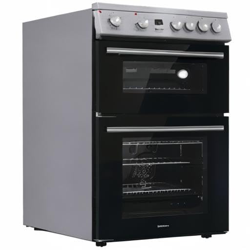 Hisense HDUKC60W 60cm Electric Cooker with Ceramic Hob-White, A Rated Double Oven 50L/80L [Energy Class A]