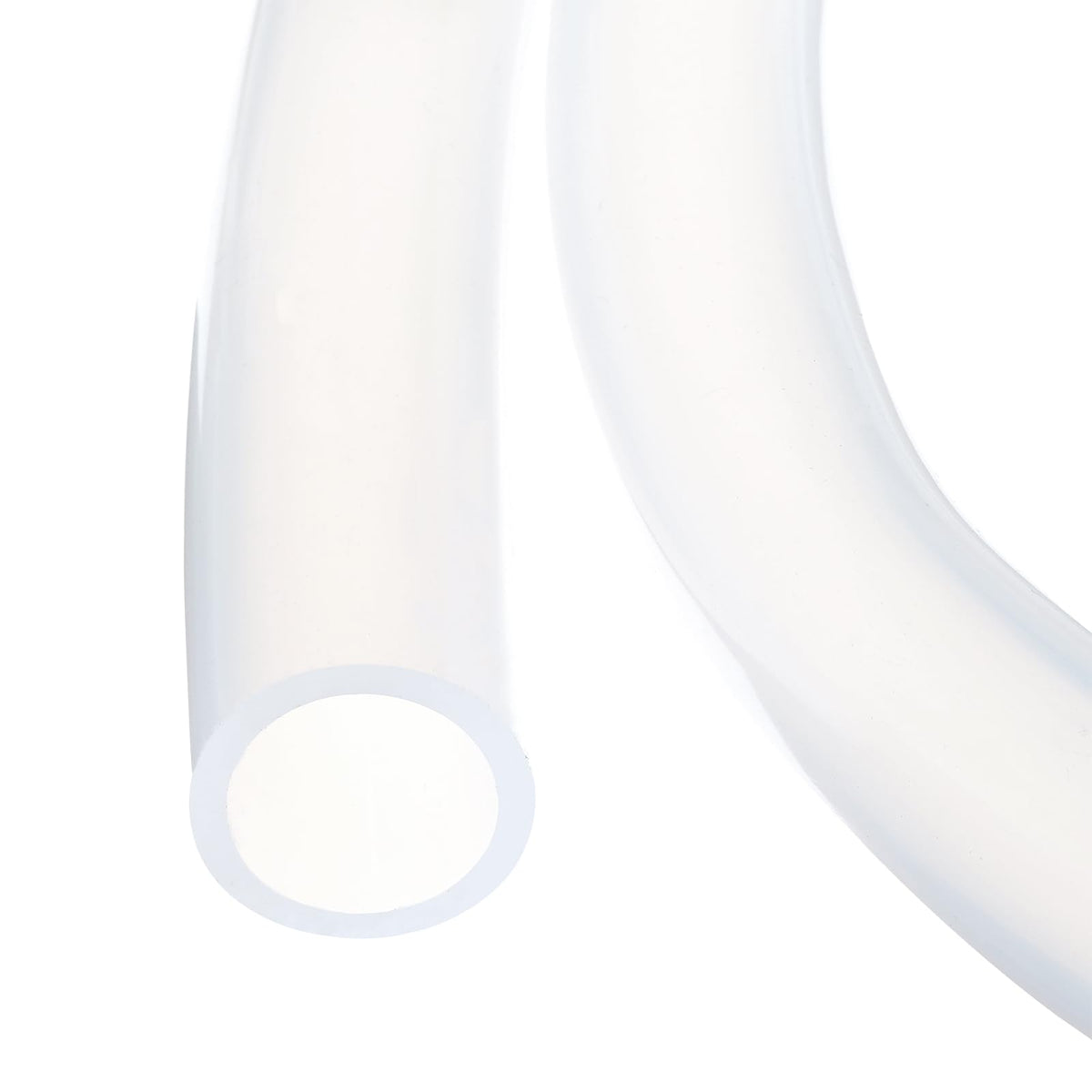 3.3ft Silicone Tubing 4mm ID 6mm OD Clear Industrial Plastic Tubing Pure Silicone Hoses for Pump Siphoning Draining Irrigation Brewing, 1/4"