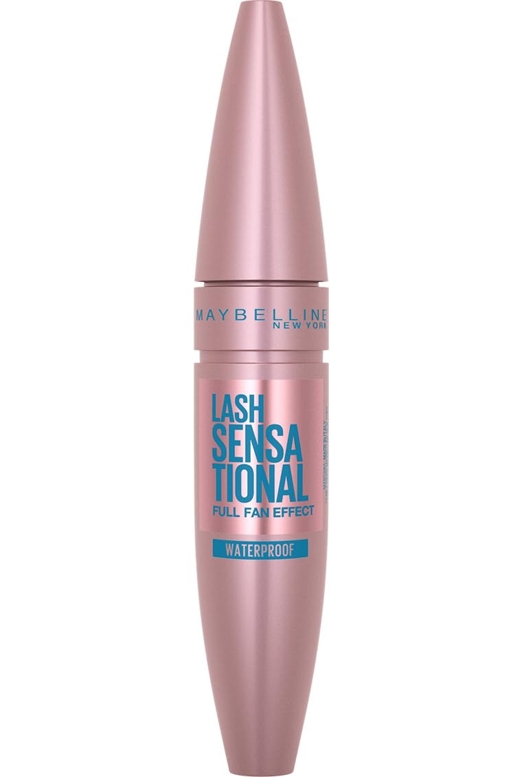 Maybelline Mascara, Lash Sensational Volumizing & Thickening, Eyelash Lengthening, Flake Free Formula, Layer Reveal Brush, Defining Mascara, Maybelline New York, Shade: Very Black