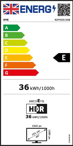 HYE 50" LED Smart TV - 4K Ultra HD, Samsung Tizen OS & Gaming Hub, Black
