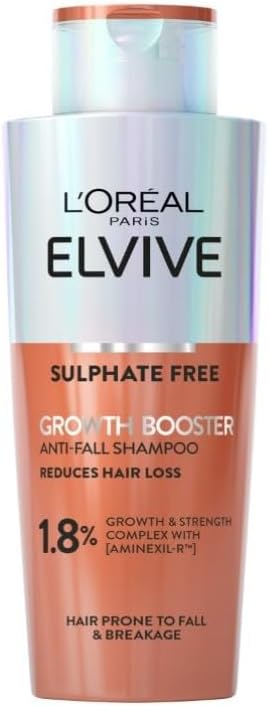L'Oreal Paris Elvive Growth Booster Shampoo with Aminexil Niacinamide 200ml