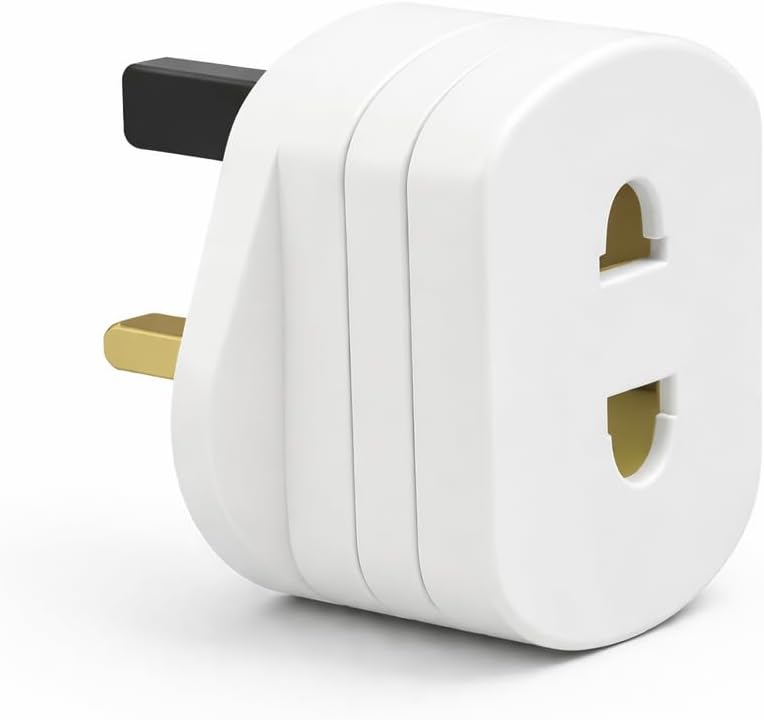 Toothbrush Adaptor Plug Electric Shaver Shaving adaptor 2 Pin Plug To 3 Pin Plug Shaver Adapter Plug Uk Power Adapter Shaver Plug 2 Pin Adapter Plug Uk For Shaving Razor (pack of 1)