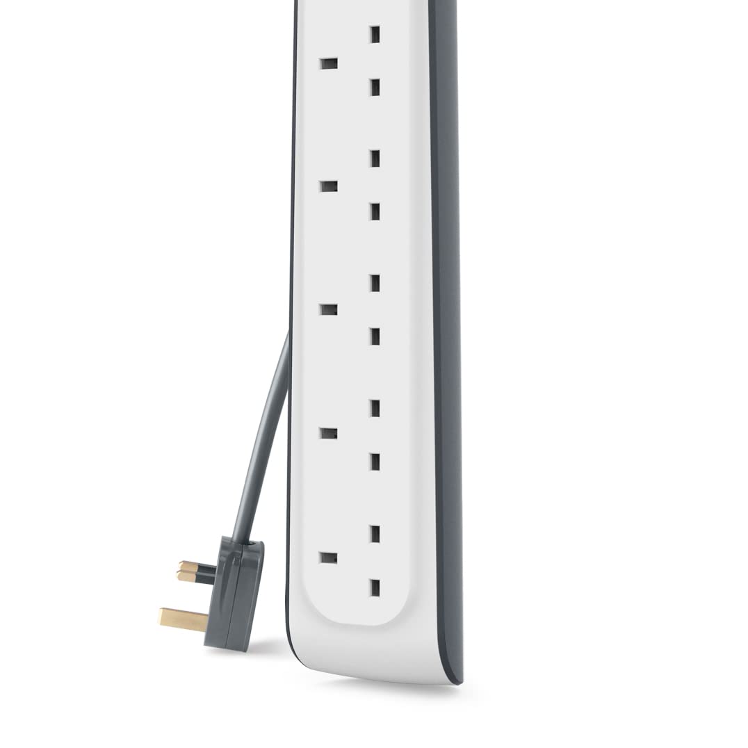 Belkin 4 Way/4 Plug 2 m Surge Protection Extension Lead Strip, White