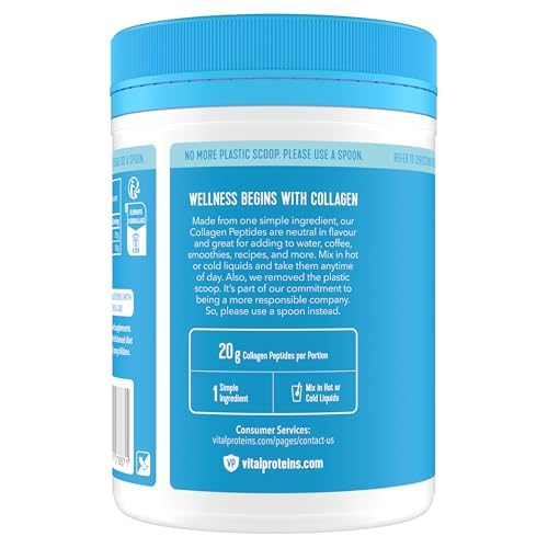Vital Proteins Collagen Peptides Powder, Cocoa Flavor, Type I & III, 297g