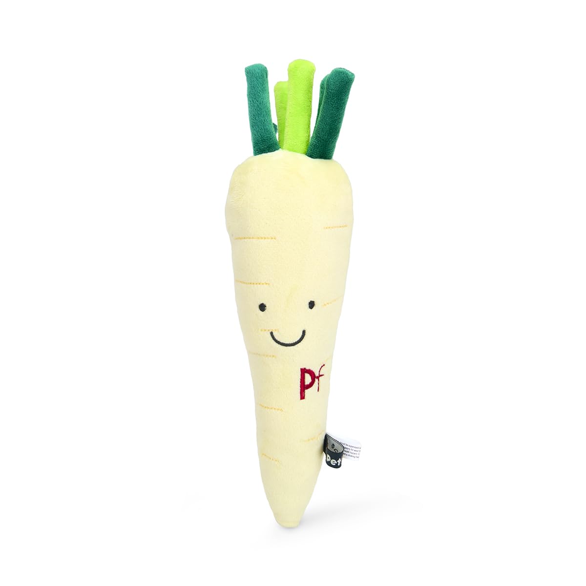 Petface Foodie Faces Fluffy Carrot Dog Toy