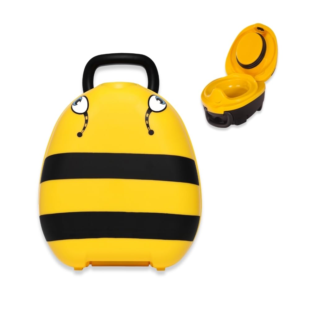 My Carry Potty - Travel Potty, Award-Winning Portable Toddler Toilet Seat for Kids to Take Everywhere (Ladybird)