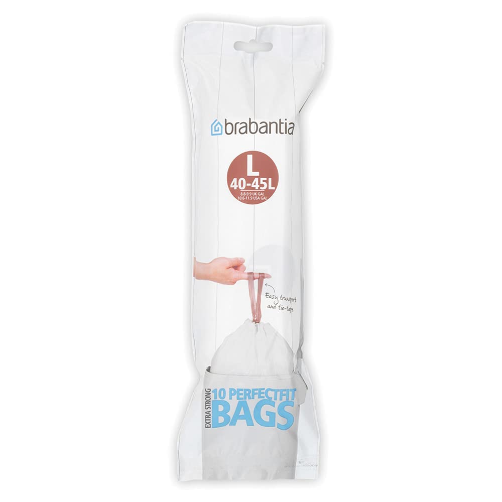 Brabantia Heavy Duty Perfect Fit Bin Liners (5 Packs of 20) 10-12 Litre
