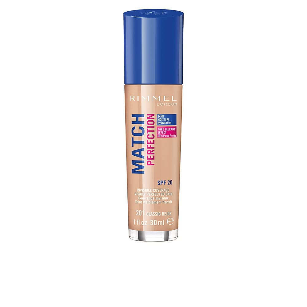 Rimmel London Match Perfection Foundation SPF20, 200 Soft Beige