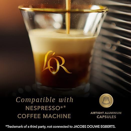 L'OR Espresso Intense Coffee Pods Variety Bundle (Pack of 12, Total 120 Capsules) Nespresso®* Compatible