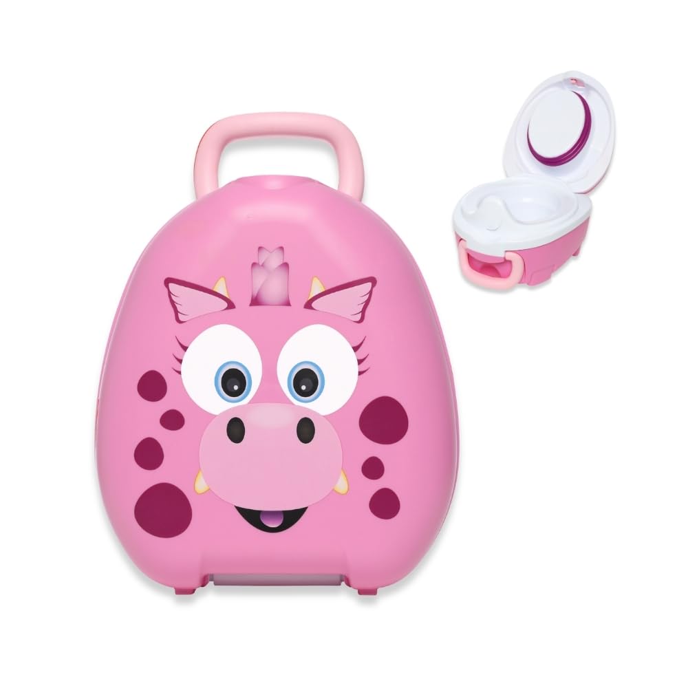 My Carry Potty - Travel Potty, Award-Winning Portable Toddler Toilet Seat for Kids to Take Everywhere (Ladybird)