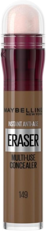 Maybelline Instant Anti Age Eraser Eye Concealer, Dark Circles and Blemish Concealer, Ultra Blendable Formula, 149 Deep Bronze