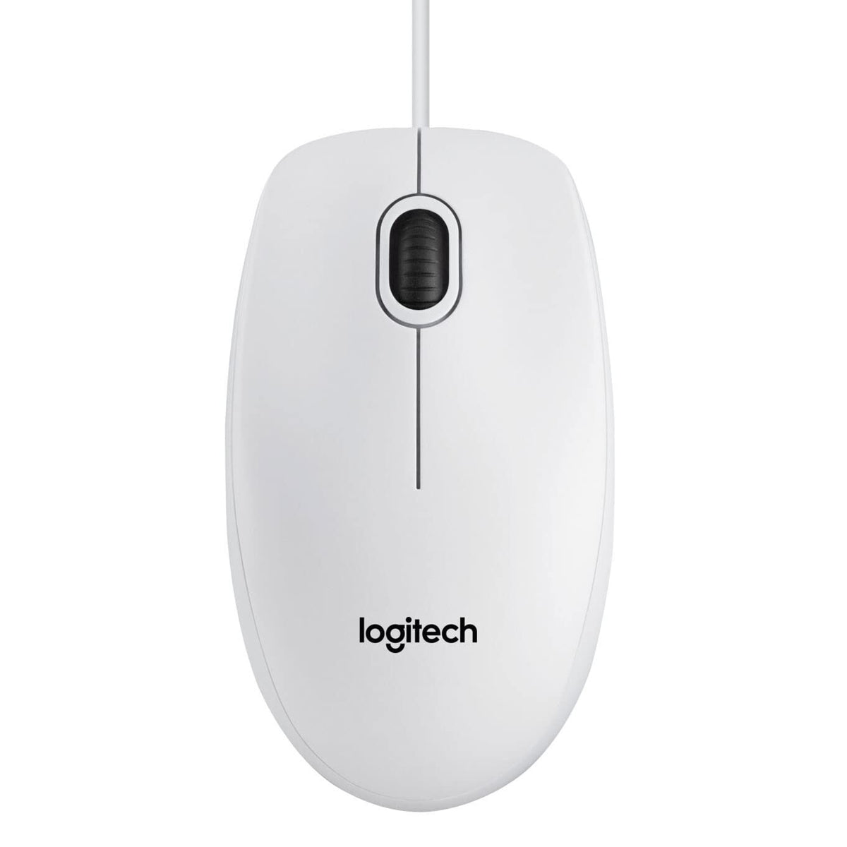 Logitech B100 Wired Mouse, USB Port, 800 DPI Optical Sensor, 3 Buttons, for Left and Right Handers, PC/Mac - Black (Optical Business Mouse | Pack of 5)