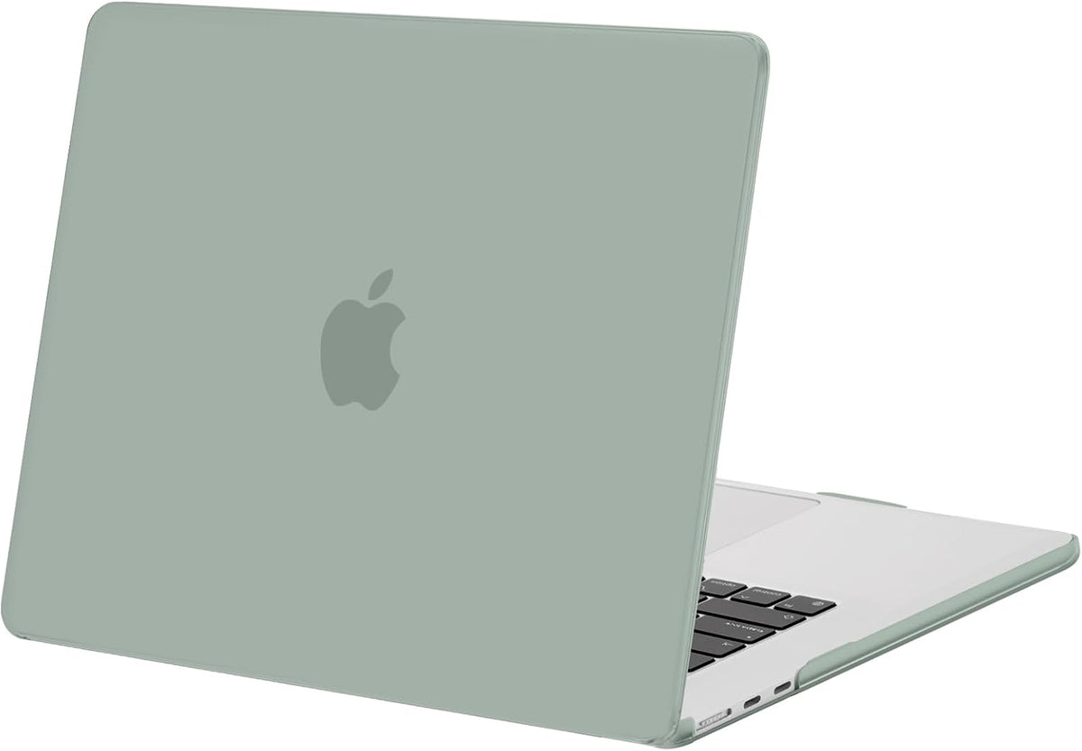 MOSISO Compatible with MacBook Air 15 inch Case 2026, Antique Green