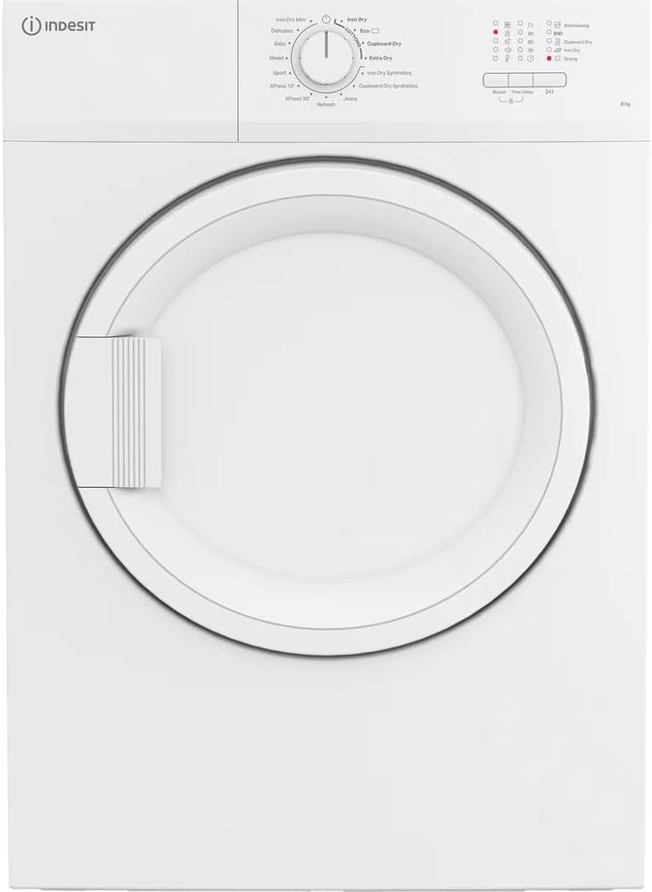 INDESIT CYDA81WWGLUK 8kg Air Vented Tumble Dryer - White