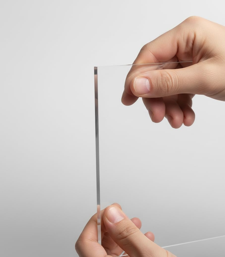 Pixly® Crystal Clear Acrylic Perspex Plastic Sheet | Transparent | A5 A4 A3 | 2mm/3mm/5mm Thickness - Multipurpose Crafting, DIY and More (Thickness: 3mm, A4-210mm x 297mm) (Pack of 3)
