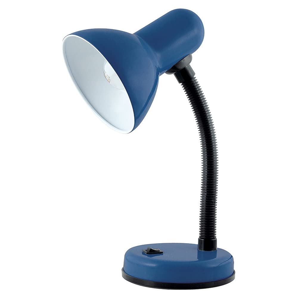 HOMELIFE 35w 'Classic' Flexi Desk Lamp with Versatile Flexible Neck - Integral On/Off Switch - Approx. 34cm Height - L958BK - Onyx Black