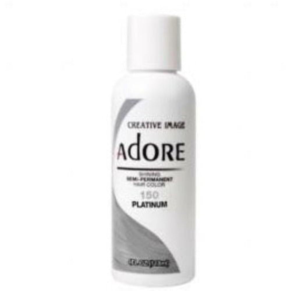 Adore Shining Semi Permanent Hair Colour 121 Jet Black – Vibrant Black Hair Dye, Vegan & Cruelty-Free, Ammonia, Peroxide & Alcohol Free
