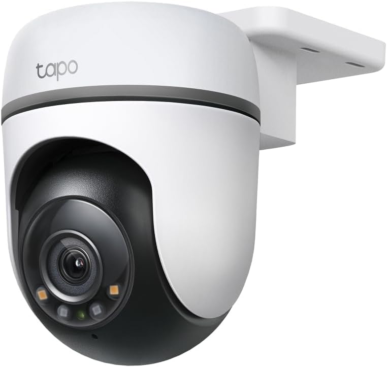 Tapo TC40 Pan/Tilt Smart Security Outdoor Camera, Full HD, 360° Person Detection Motion Tracking, Color Night Vision, WiFi Camera No Monthly Fee, Two-Way Talk, IP65, Works with Alexa and Google