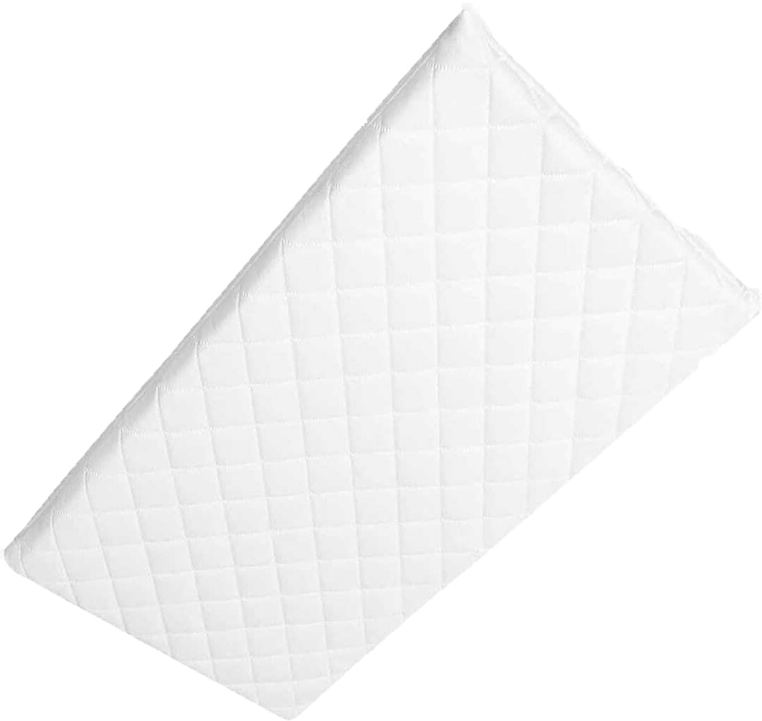 Travel Cot Mattress 95 x 65 x 7.5 cm – Fits Red Kite, Hauck, Graco – Quilted Breathable & Anti-Allergenic Polycotton Cover – Firm Foam Support, Removable Cover – UK Made