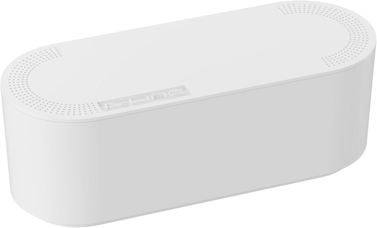 D-Line Cable Tidy Box, Hide & Conceal Extension Blocks, Desk Cable Management Solution, TV Wire Tidy, Made from Electrically Safe ABS Material - 325mm (L) x 125mm (W) 115mm (H) - Small, White