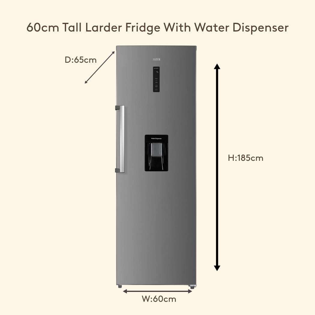 HADEN Tall Freezer 143cm 168L Manual defrost control Grey