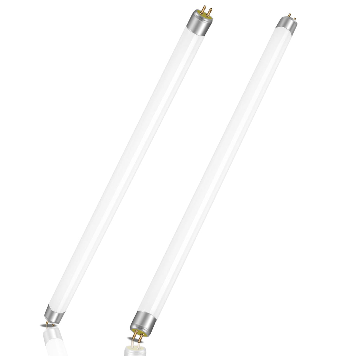 2 Pack 8W Fluorescent Tube, Size 300mm, T5 Warm White 3000K, 560LM, G5 Base Low Energy Consumption Tube Light, Emergency Energy Saving Light, Suitable for Kitchen, Bathroom, Cabinet, Garage