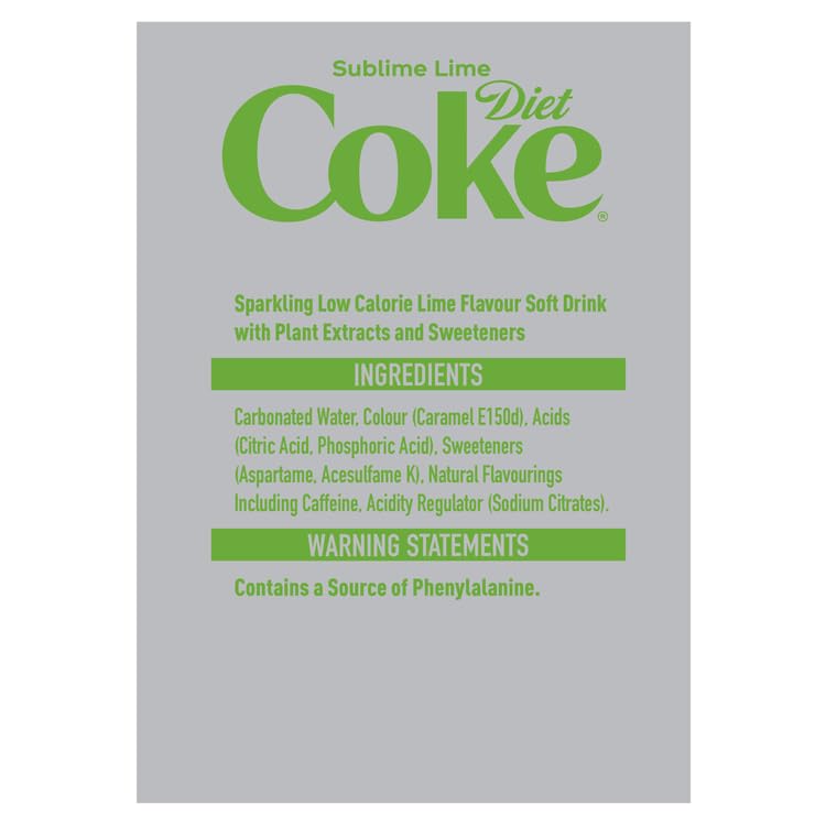 Diet Coke Soft Drink Cans, 24 x 330 mL