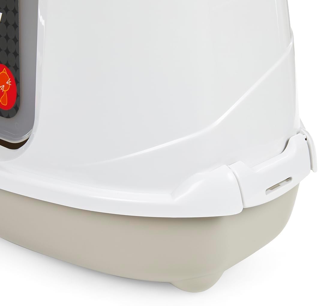 Petface Durable Cat Litter Tray, 42 cm, Assorted Colours (Pack of 1)