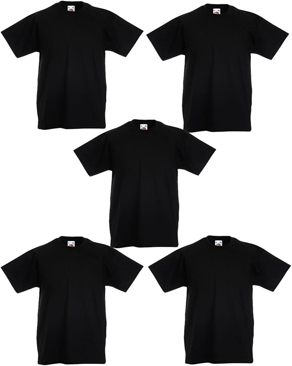 Fruit of the Loom Unisex Kids Kid's Original T T-Shirt (Pack of 5)