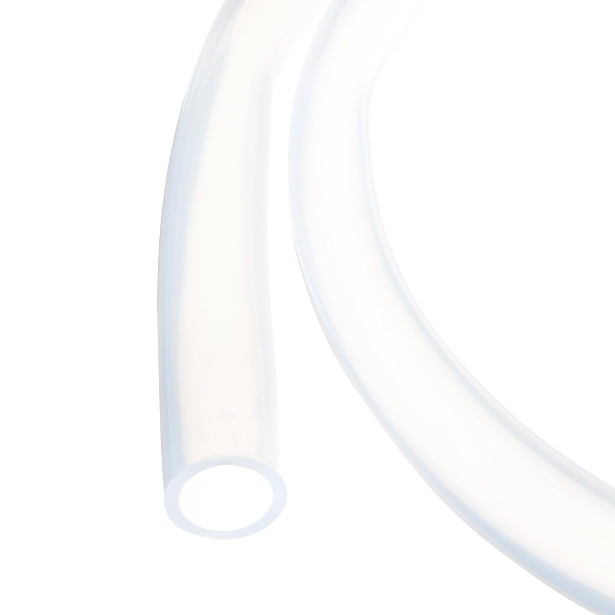 3.3ft Silicone Tubing 4mm ID 6mm OD Clear Industrial Plastic Tubing Pure Silicone Hoses for Pump Siphoning Draining Irrigation Brewing, 1/4"