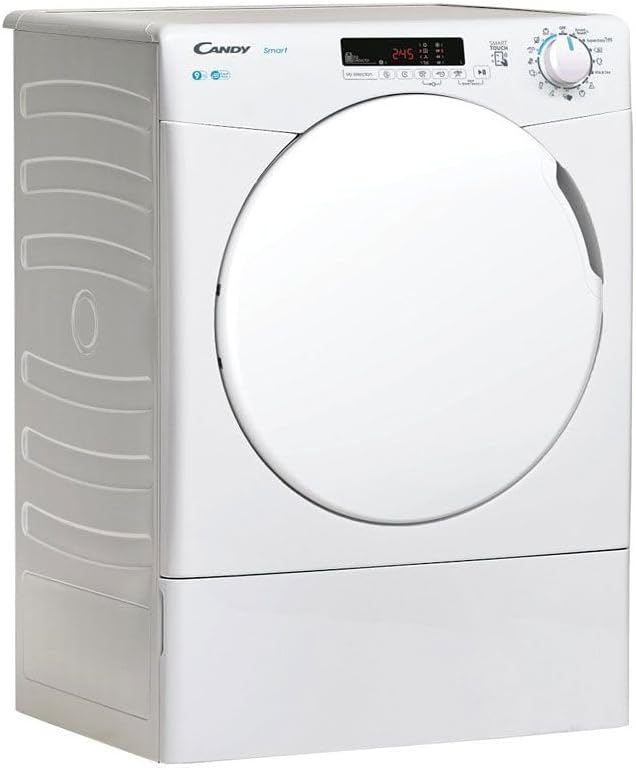 CSEV9DF, 9KG Large Capacity, Freestanding Vented Tumble Dryer - Sensor Drying, Start Delay - 24 hours, Anti Allergy, 15 Programmes, White - HxWxD - 850 x 596 x 585