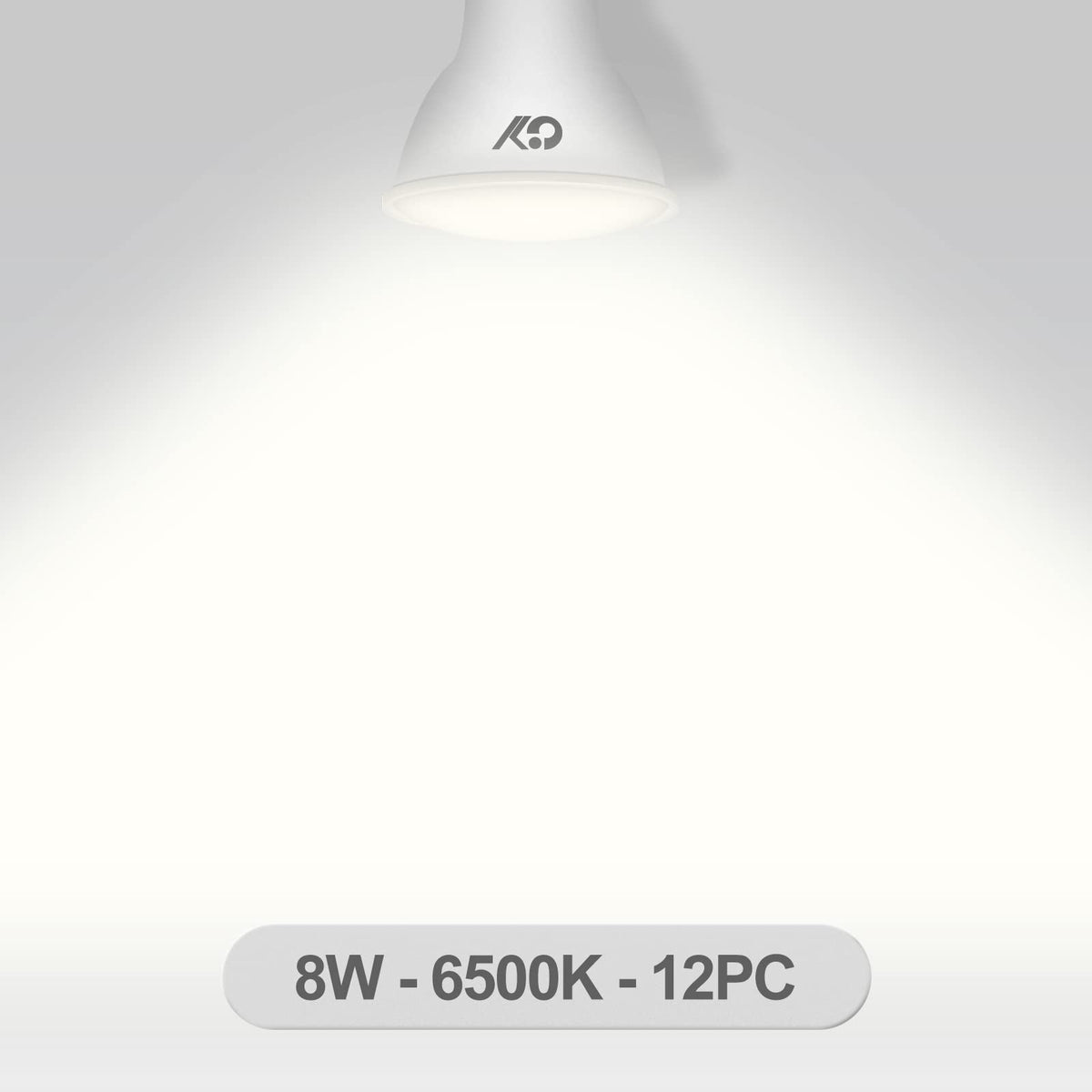 GY GU10 LED Bulbs Warm White 2700K,8W 800lm Energy Saving Light Bulbs,Equivalent to 80W 120° Wide Beam for Ceiling Non-dimmable,Pack of 12