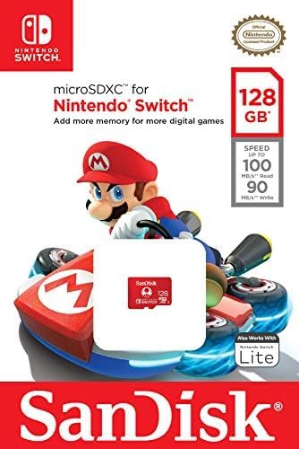 SANDISK microSD Card 128GB, Super Mario Super Mushroom Edition