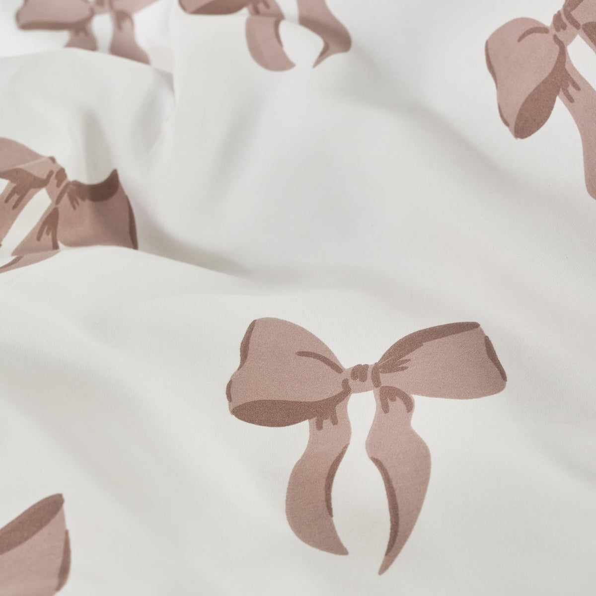 OHS Bow Reversible Duvet Cover Set with Pillowcase Polycotton Microfibre Bedding