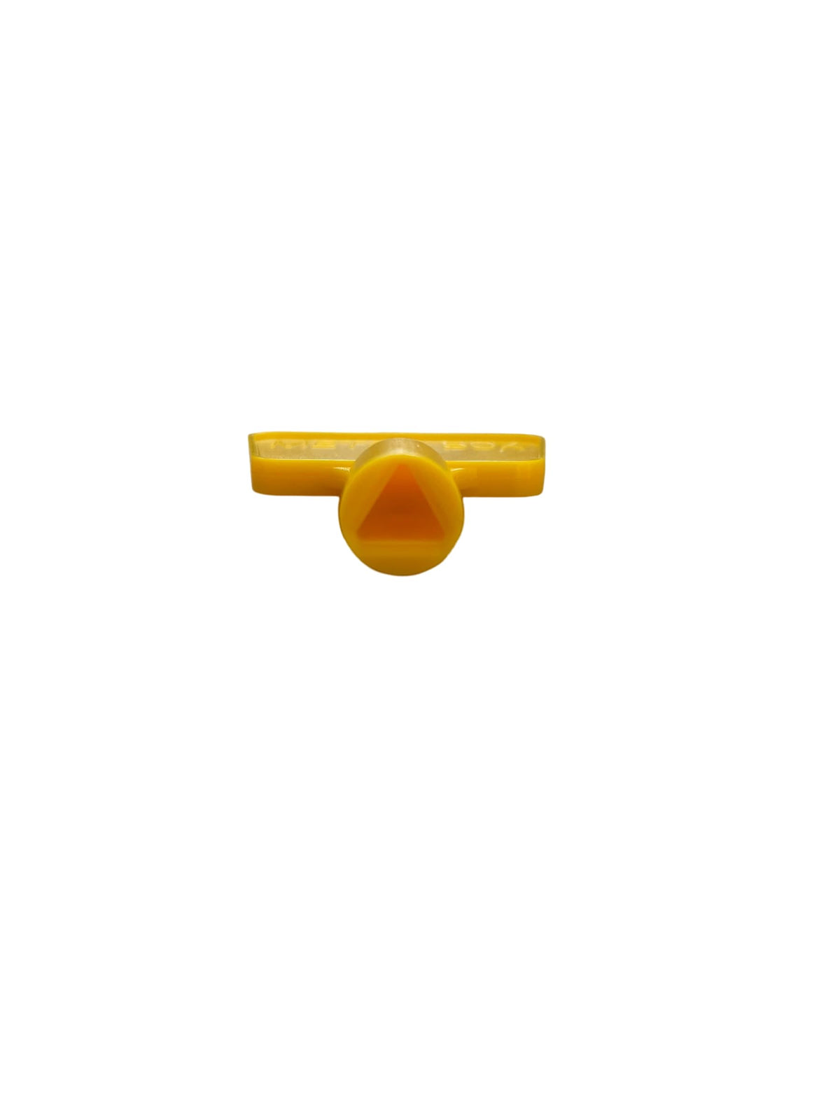 Pack of 2 Triangular Gas Meter Box Keys – Yellow Utility, Cabinet, Electric & Water Keys – Recycled Plastic, Service, Maintenance, Access, UK Standard