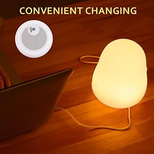 ZKLiLi Cat Night Light for Kids,Cute Night Lamp for Nursery,Squishy Silicone Touch Lights Portable, Gift for Birthday and Christmas for Kids Baby Children (Battery Cat)