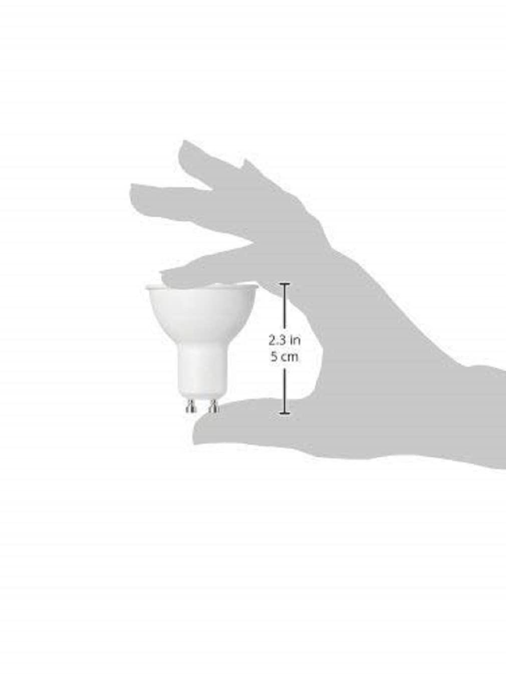 Amazon Basics LED GU10 Spotlight Bulb, 4.7W (equivalent to 50W), Warm White, Non Dimmable - Pack of 10